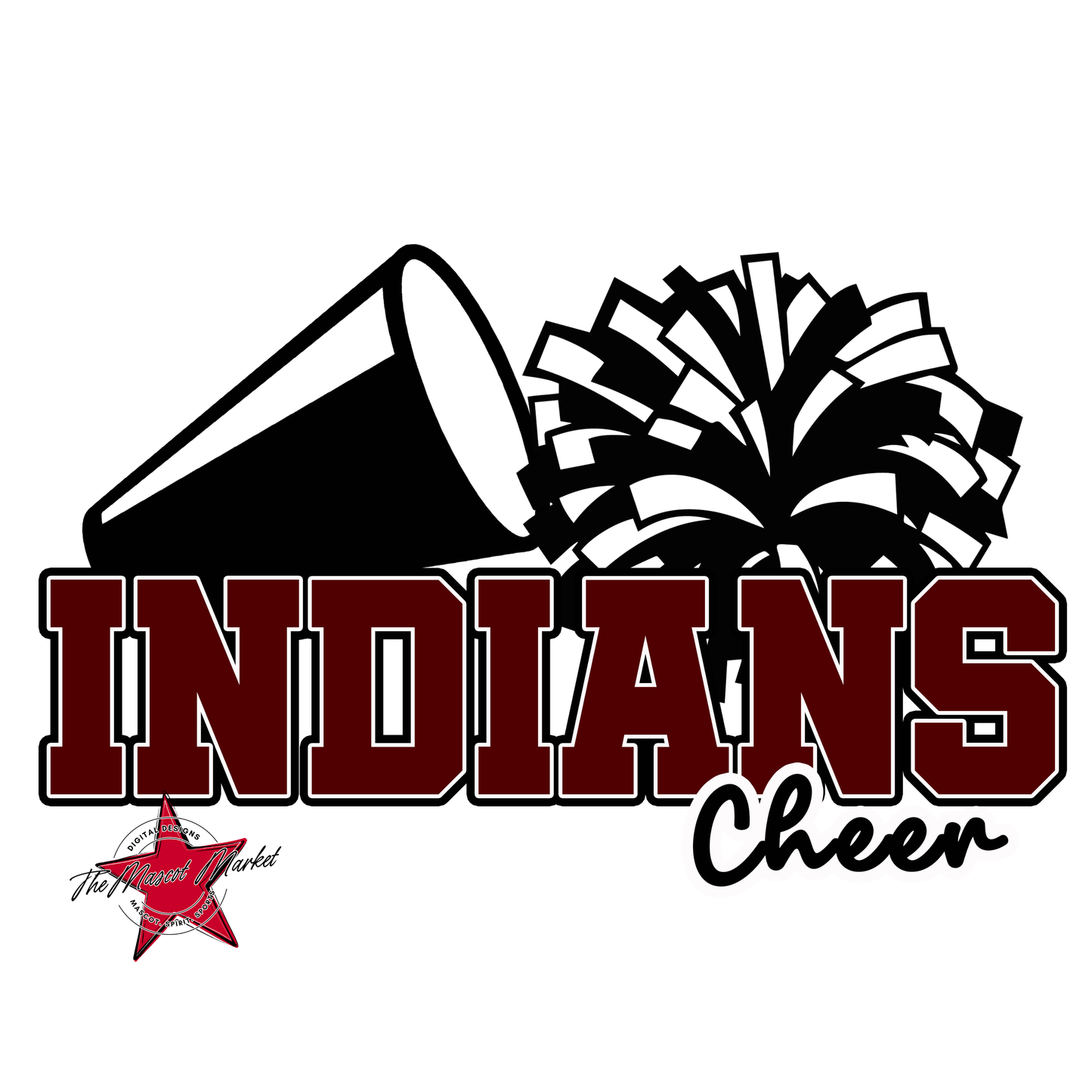 Indians Varsity Cheer-Maroon