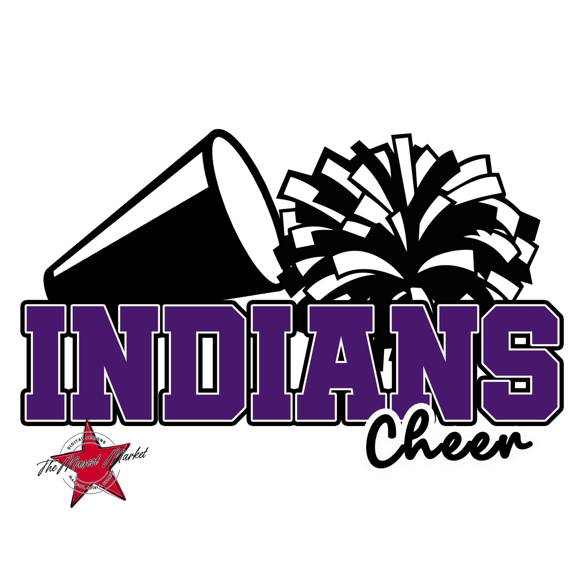 Indians Varsity Cheer-Purple