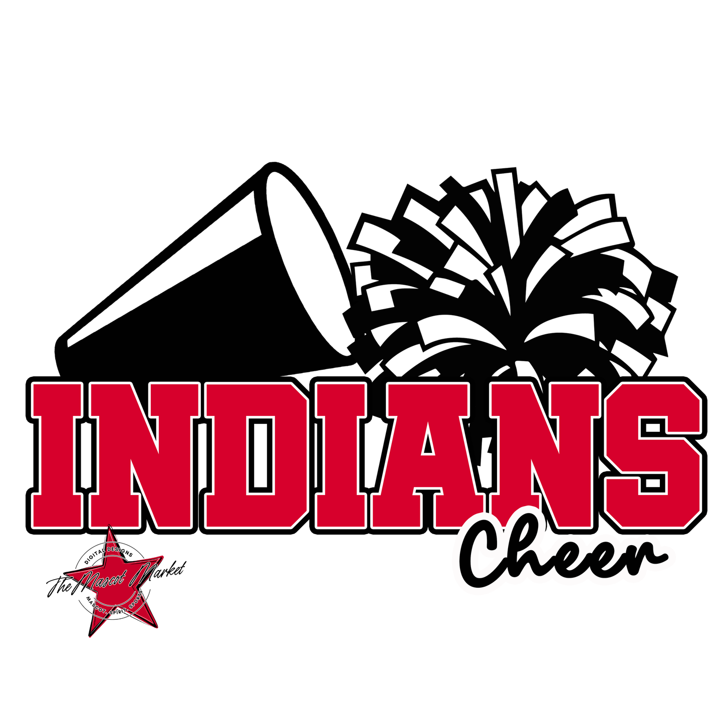 Indians Varsity Cheer-Red