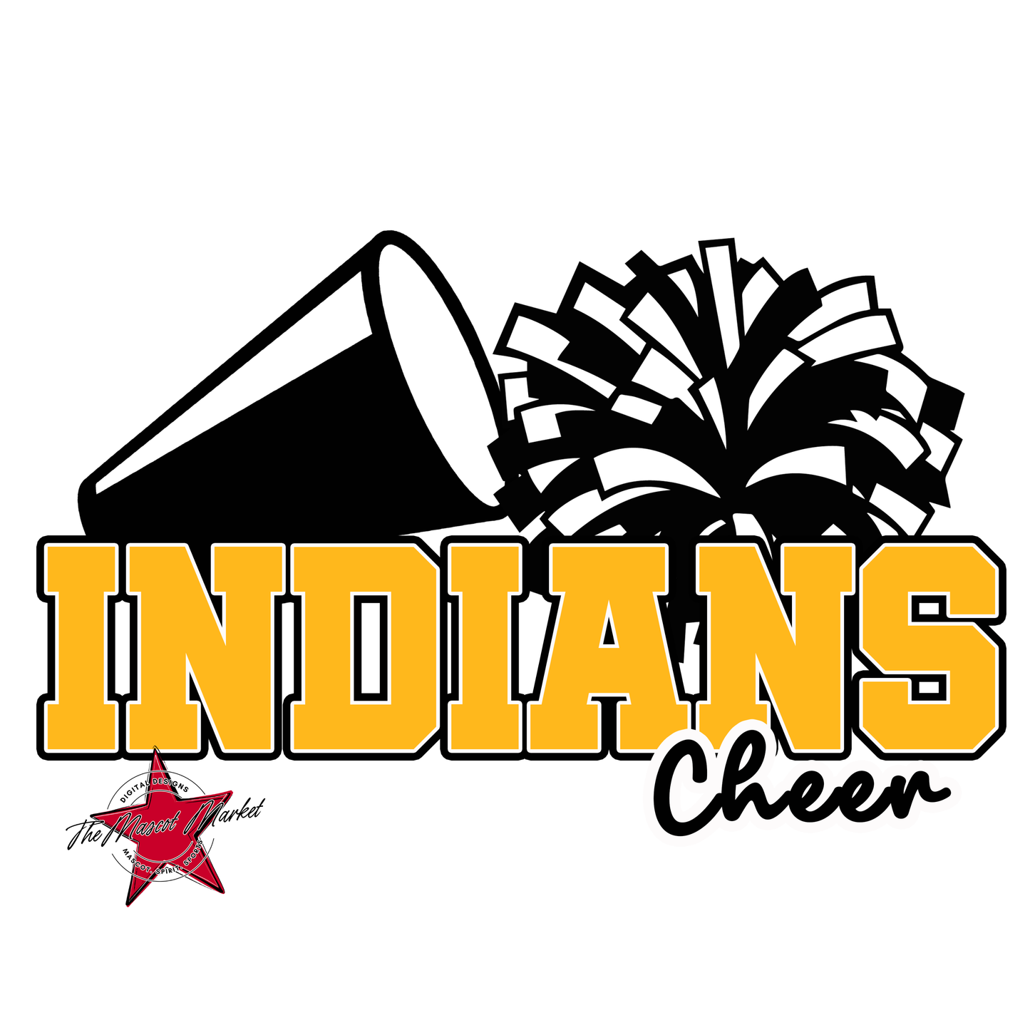 Indians Varsity Cheer-Yellow