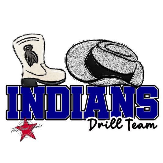 Indians Varsity Drillteam-Blue