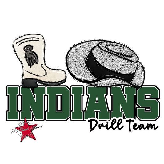 Indians Varsity Drillteam-Green