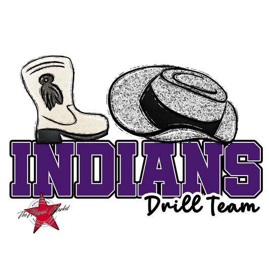 Indians Varsity Drillteam-Purple