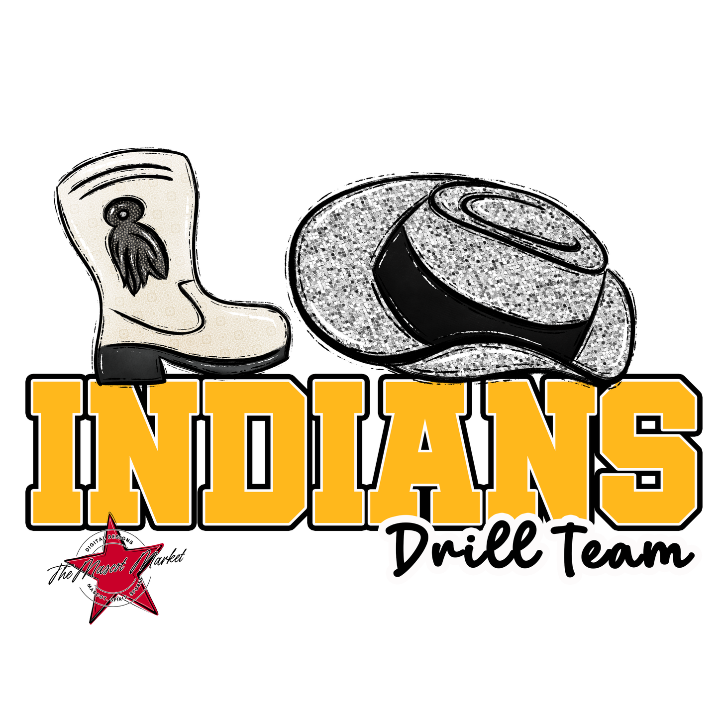 Indians Varsity Drillteam-Yellow