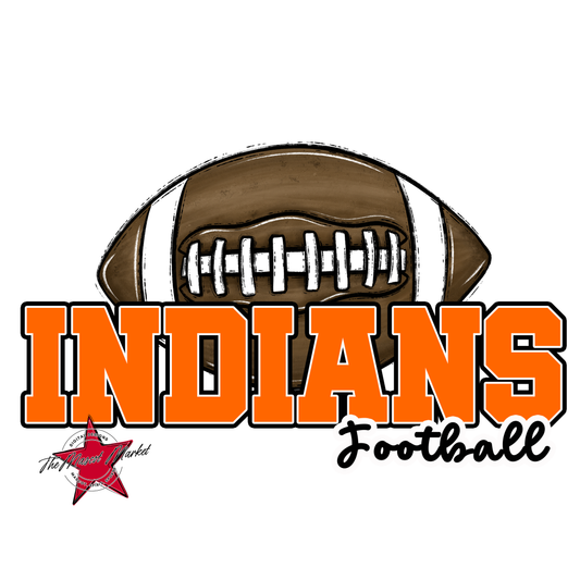 Indians Varsity Football-Orange