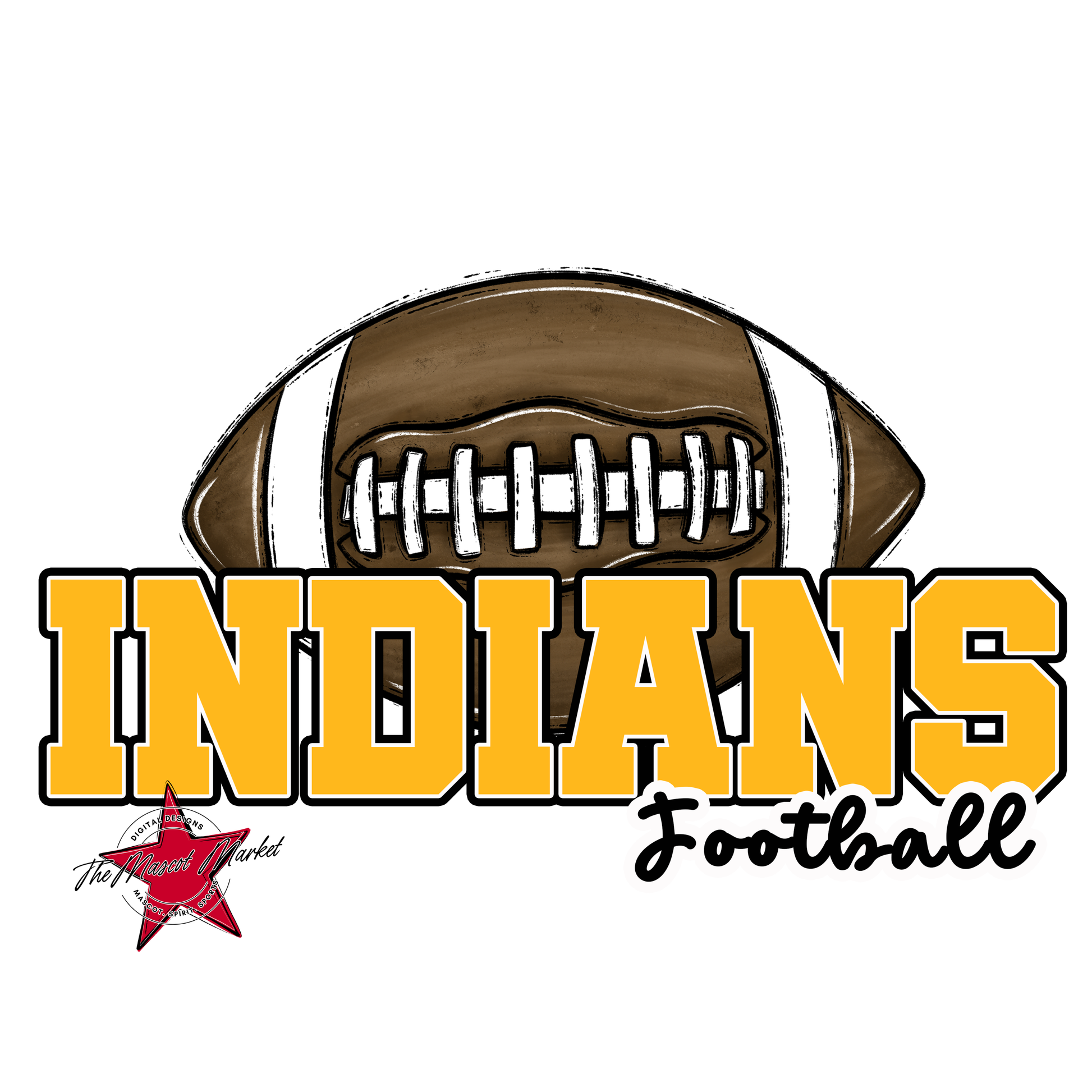 Indians Varsity Football-Yellow