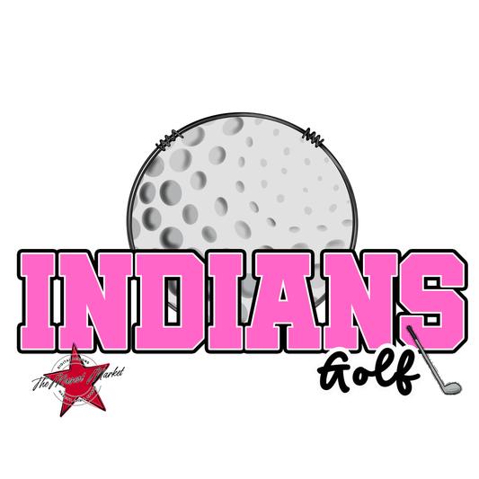 Indians Varsity Golf-Baby Pink