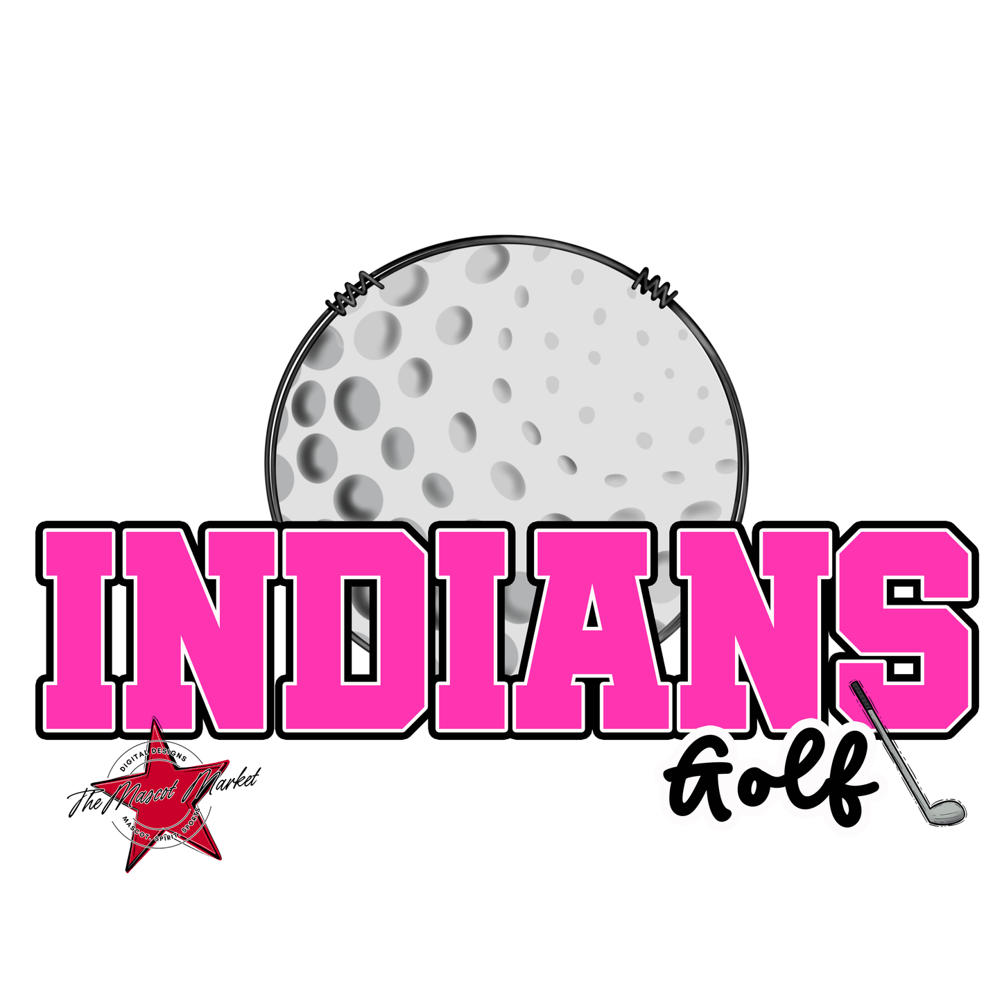 Indians Varsity Golf-Pink