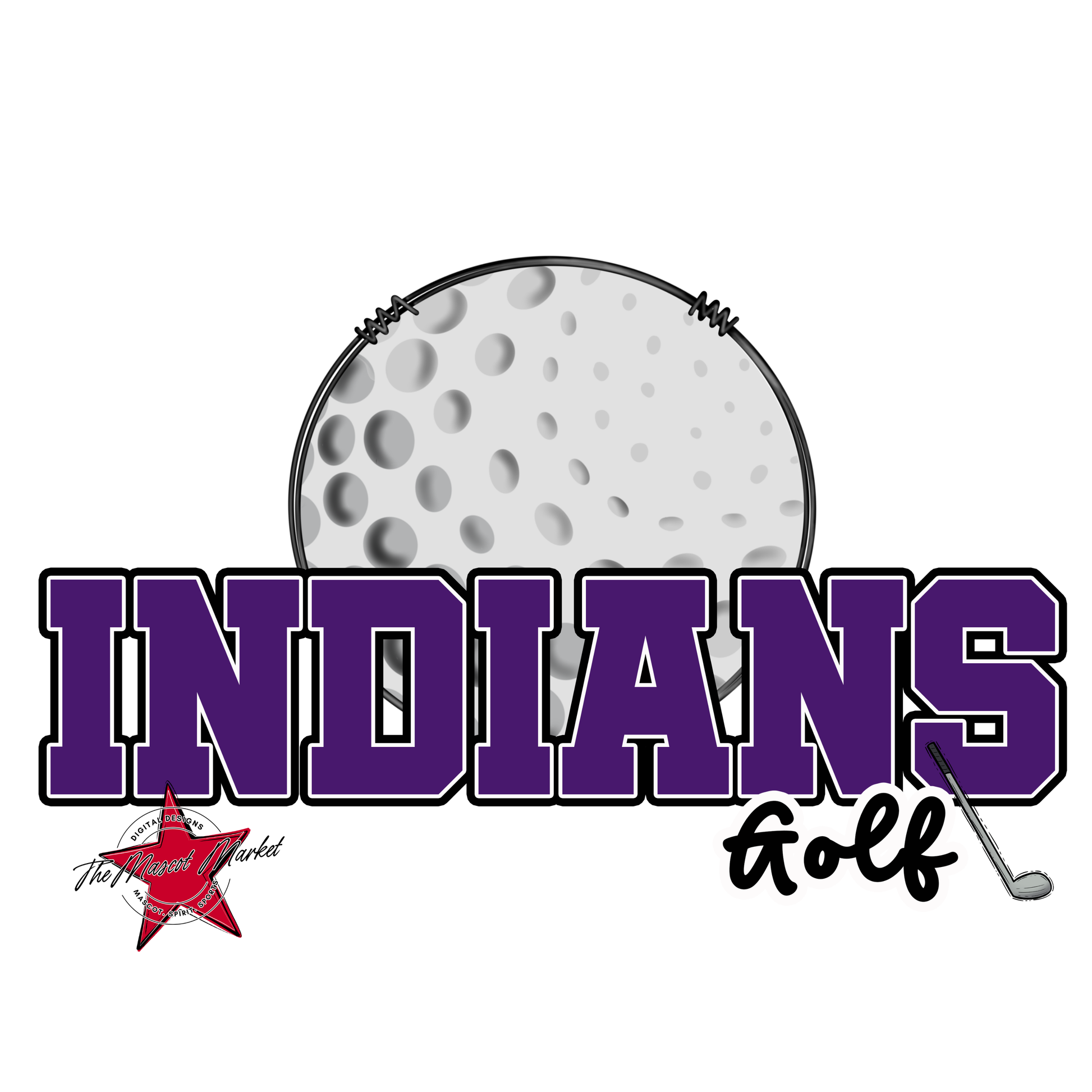 Indians Varsity Golf-Purple