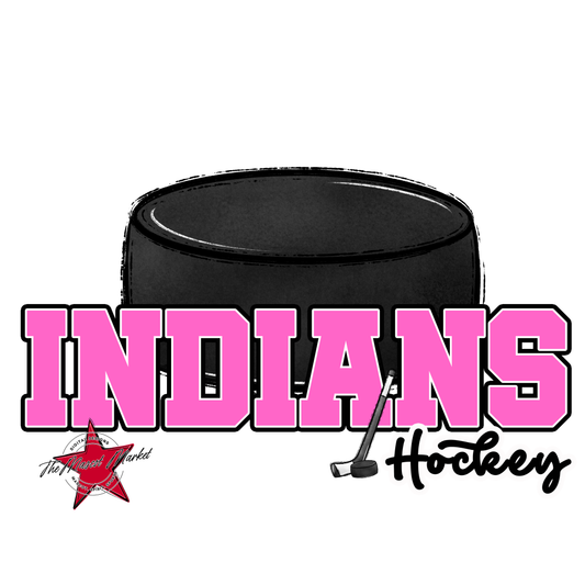 Indians Varsity Hockey-Baby Pink