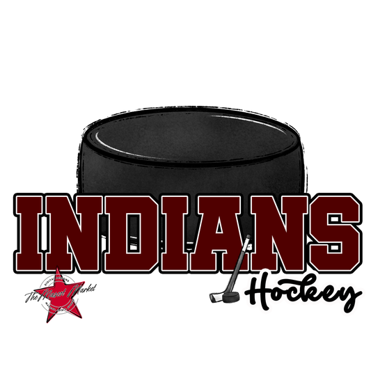 Indians Varsity Hockey-Maroon