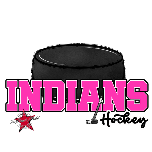 Indians Varsity Hockey-Pink