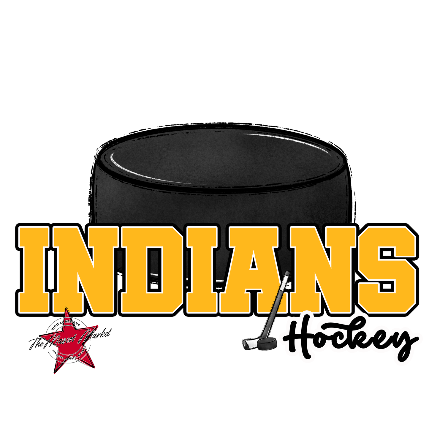 Indians Varsity Hockey-Yellow