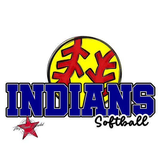 Indians Varsity Softball-Blue