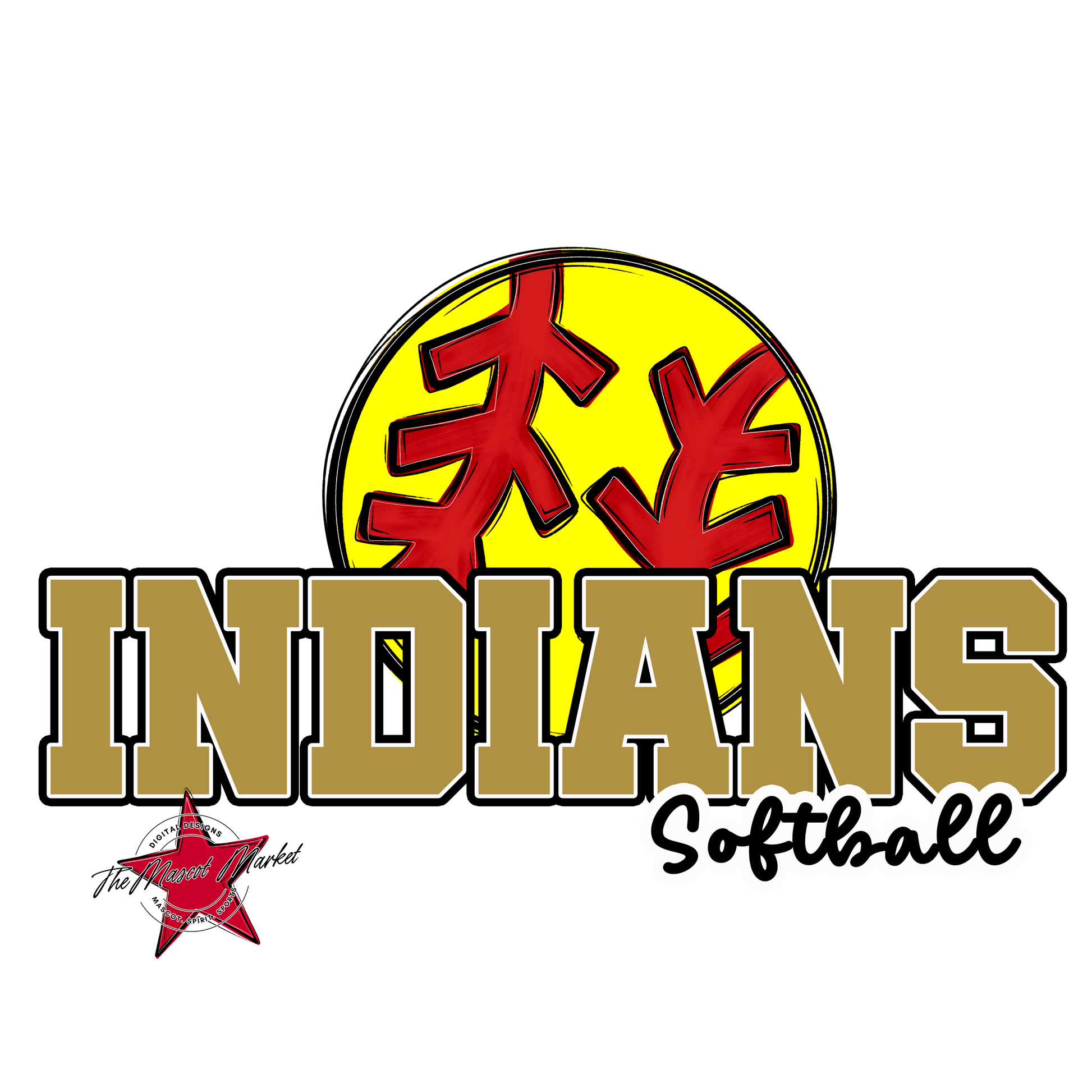 Indians Varsity Softball-Gold