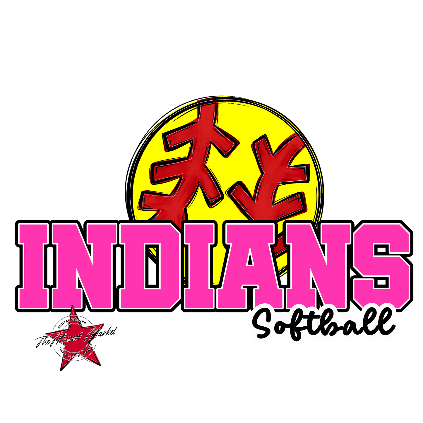 Indians Varsity Softball-Pink