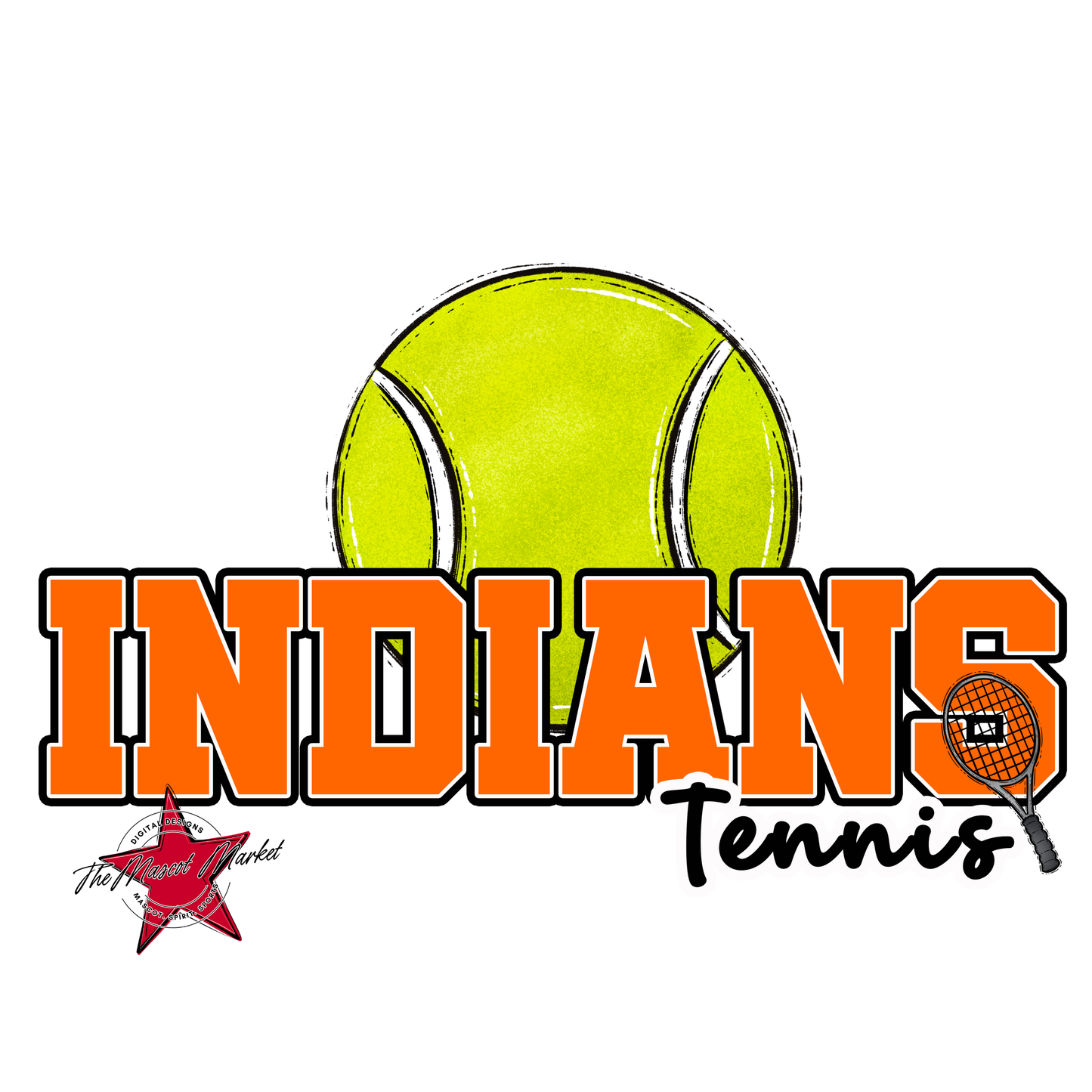 Indians Varsity Tennis-Orange