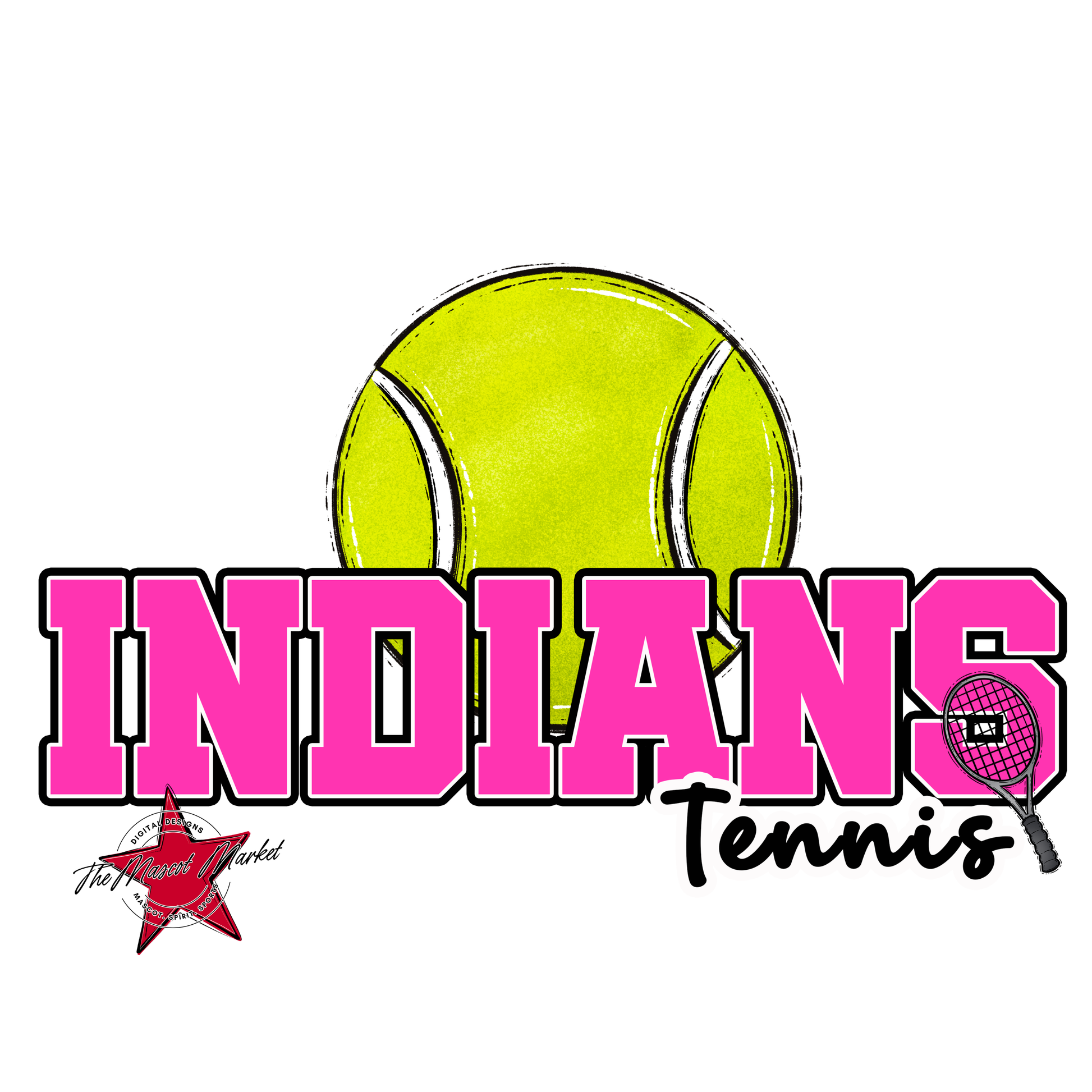 Indians Varsity Tennis-Pink