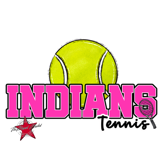 Indians Varsity Tennis-Pink