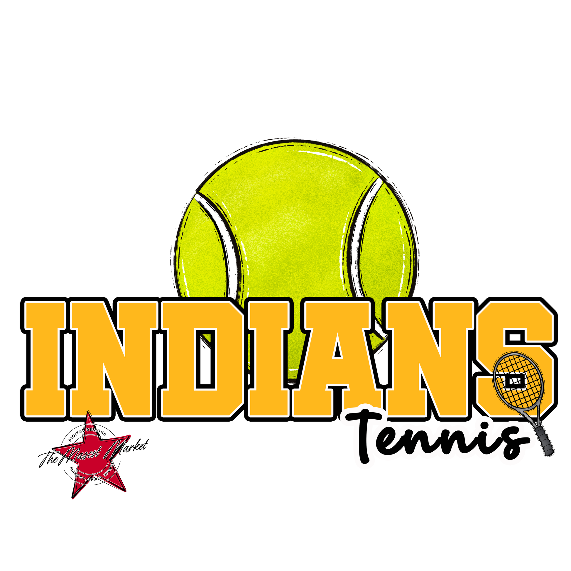 Indians Varsity Tennis-Yellow