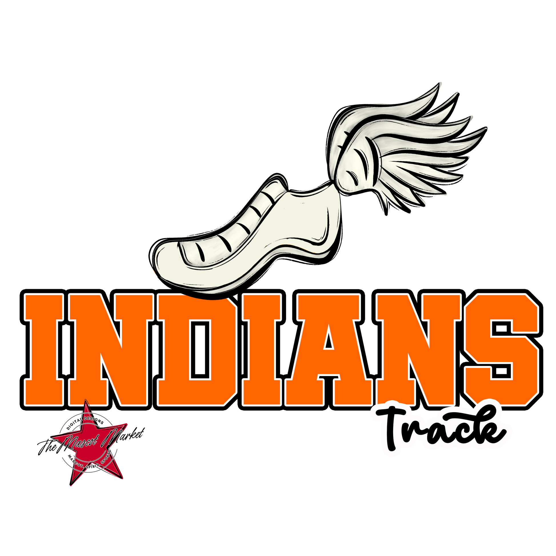 Indians Varsity Track-Orange