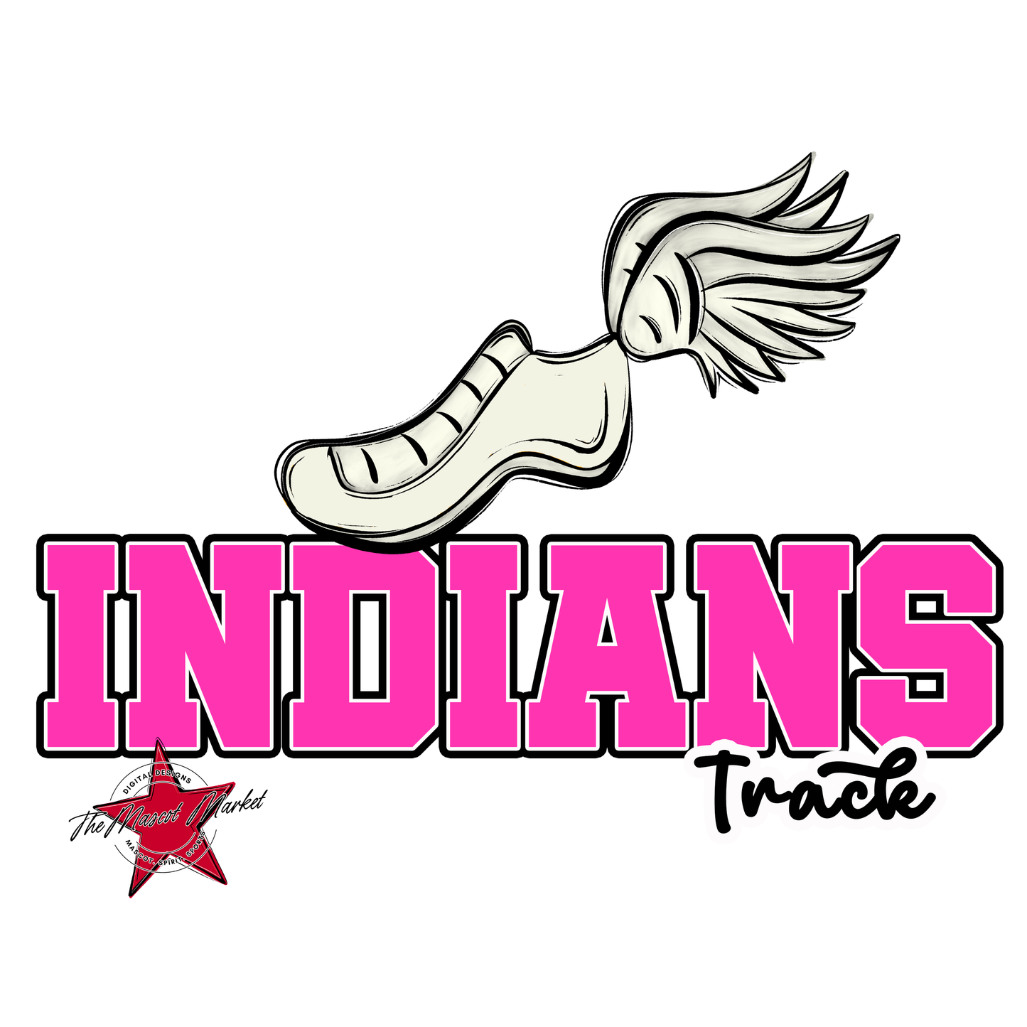 Indians Varsity Track-Pink