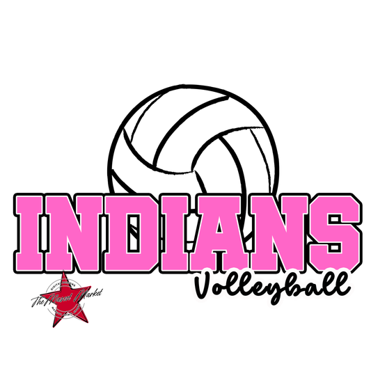 Indians Varsity Volleyball-Baby Pink