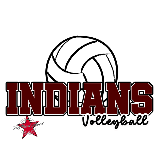 Indians Varsity Volleyball-Maroon