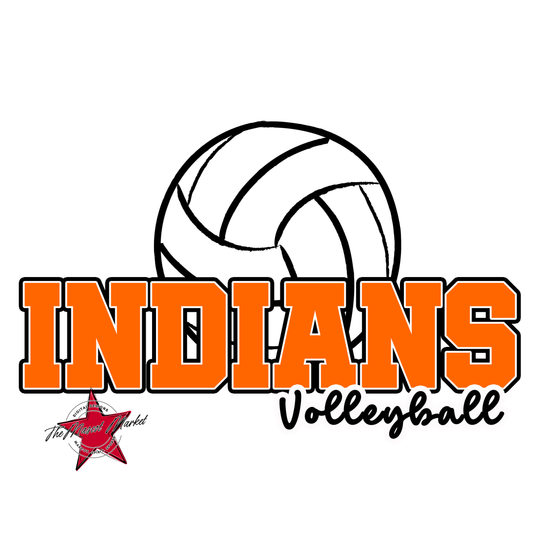 Indians Varsity Volleyball-Orange