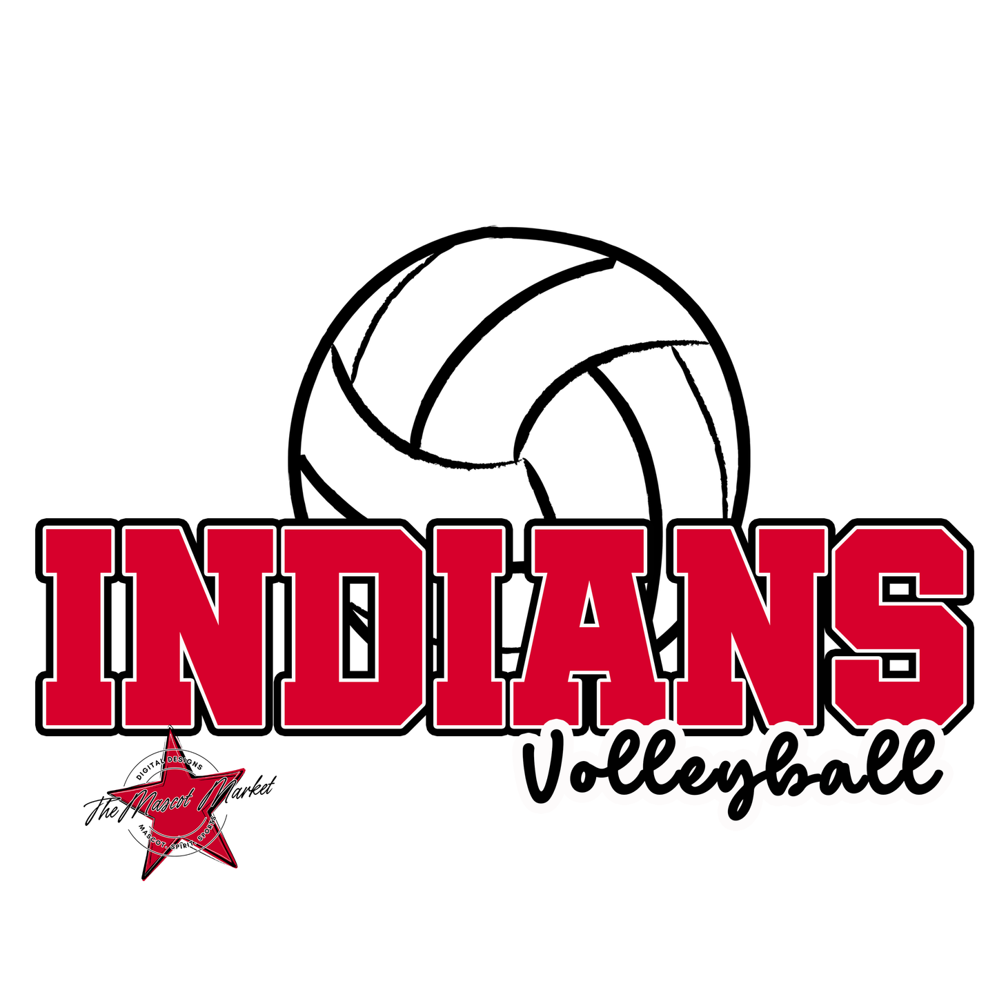 Indians Varsity Volleyball-Red
