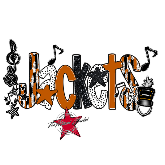 Jackets Band Scrape-Burnt Orange