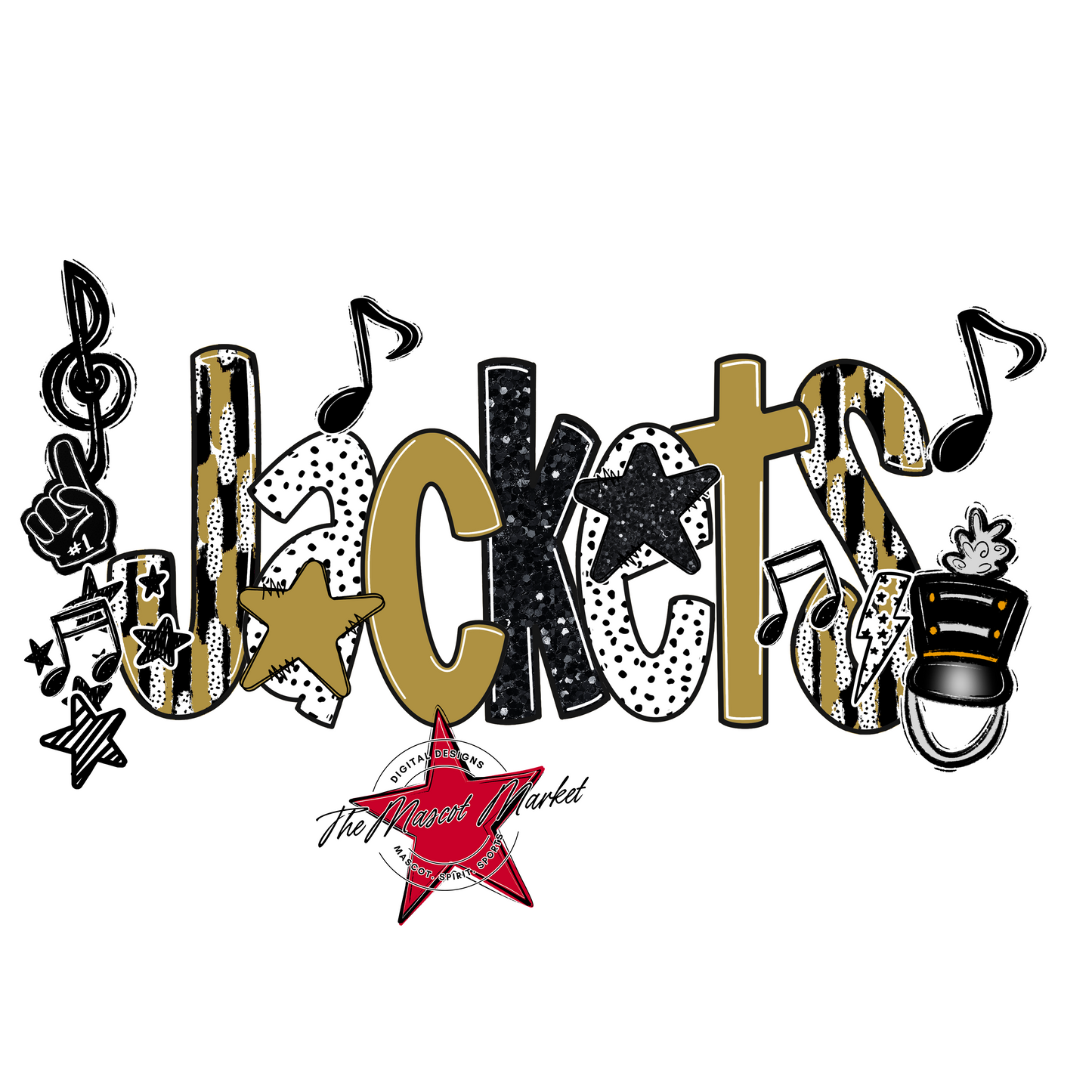 Jackets Band Scrape-Gold