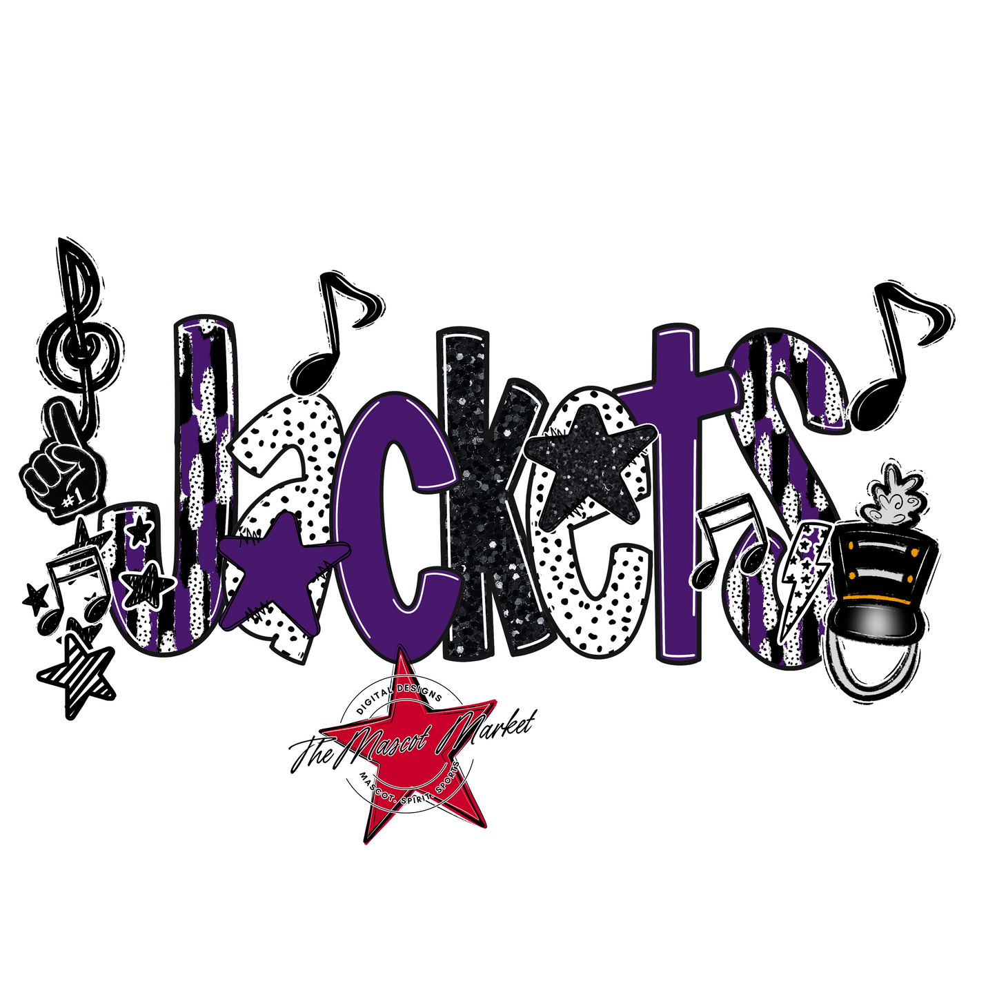 Jackets Band Scrape-Purple