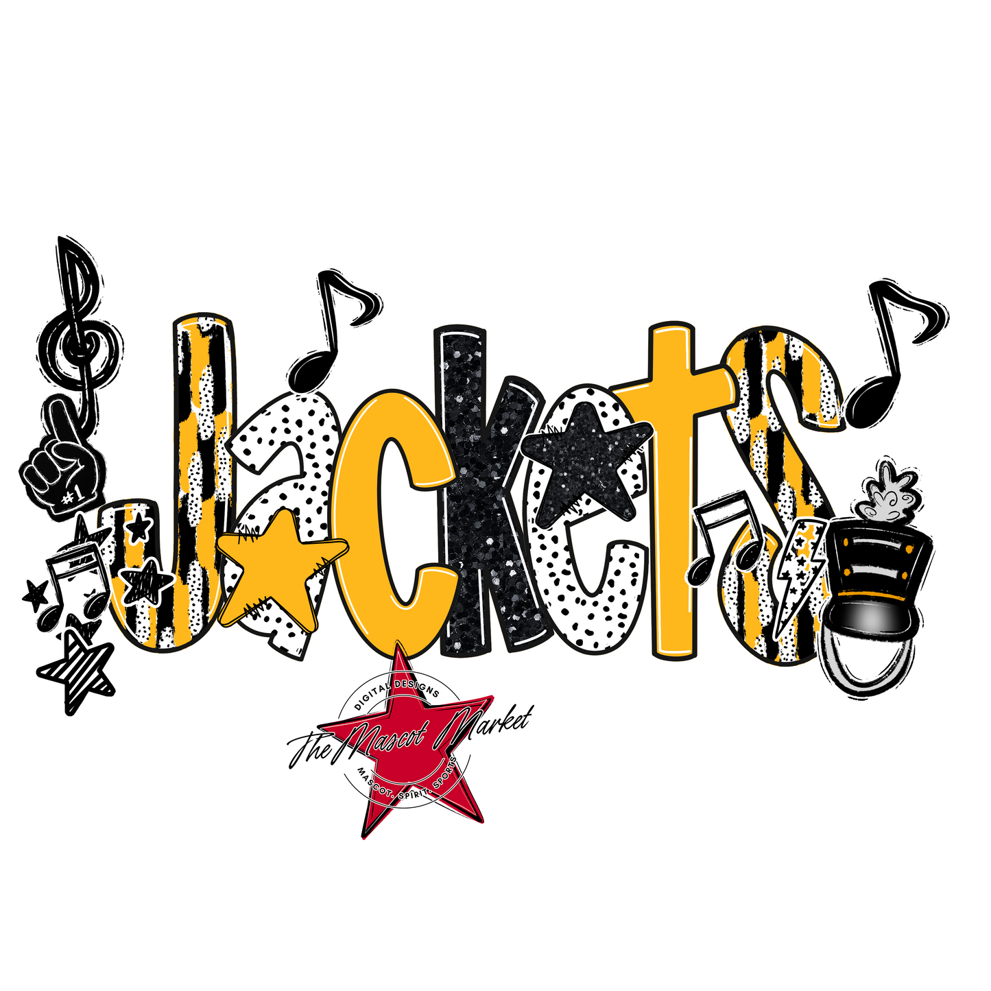 Jackets Band Scrape-Yellow