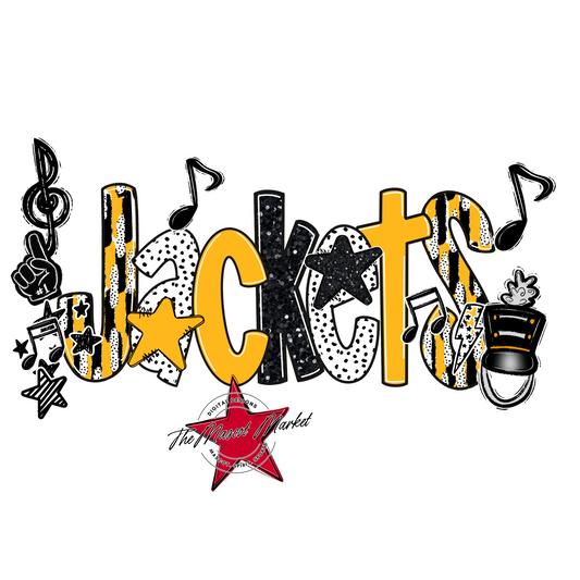 Jackets Band Scrape-Yellow