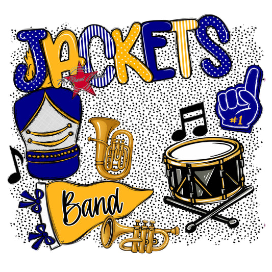 Jackets Band Spirit-Blue & Yellow