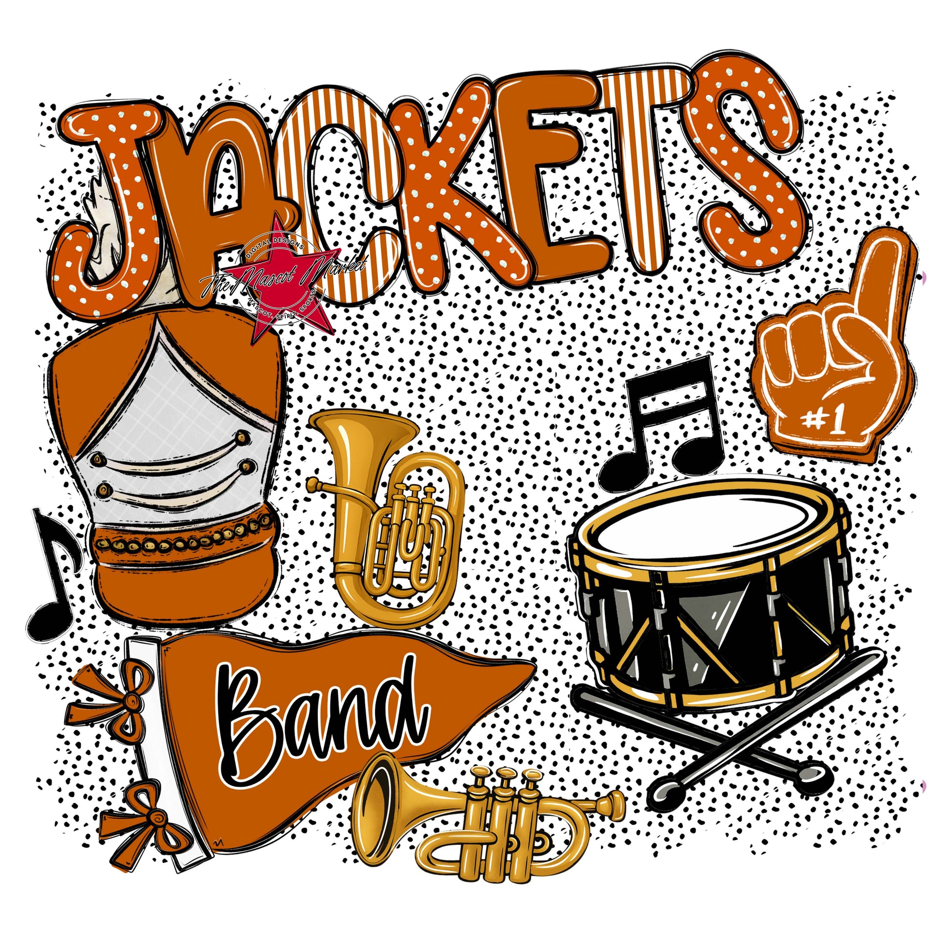 Jackets Band Spirit-Burnt Orange