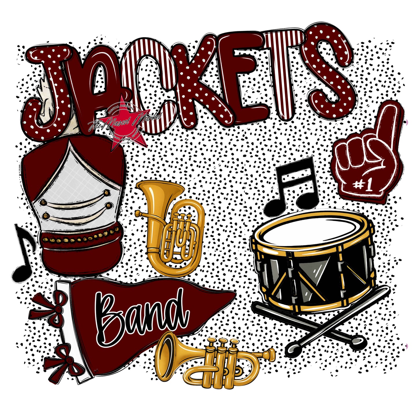 Jackets Band Spirit-Maroon