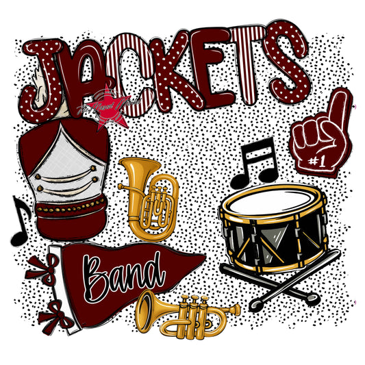 Jackets Band Spirit-Maroon