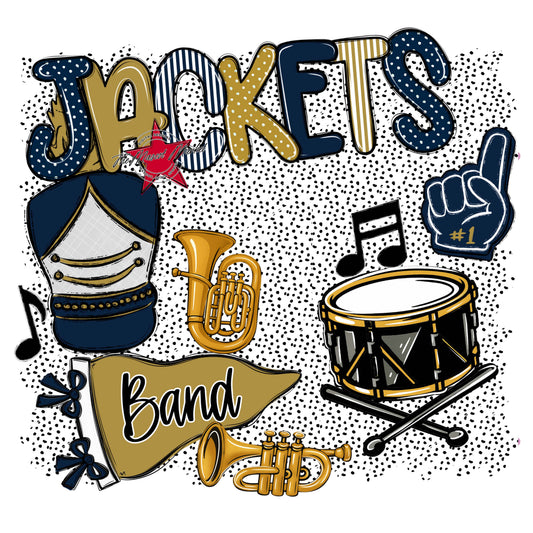 Jackets Band Spirit-Navy & Gold