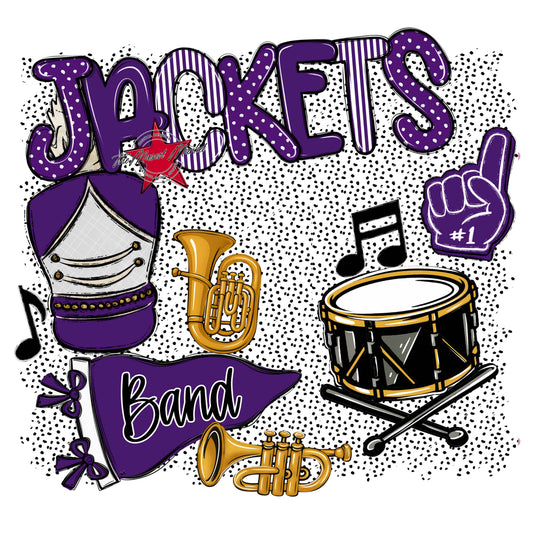 Jackets Band Spirit-Purple