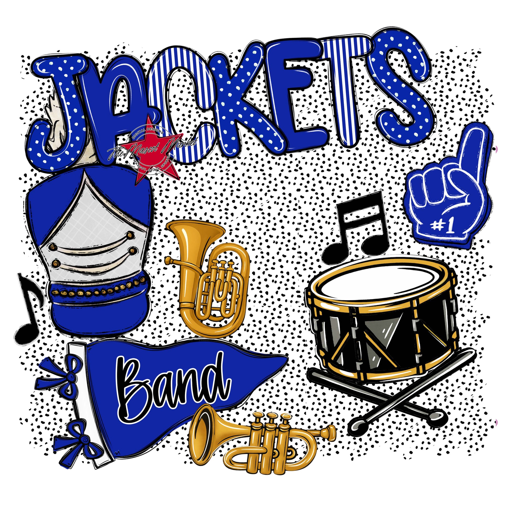 Jackets Band Spirit-Royal Blue