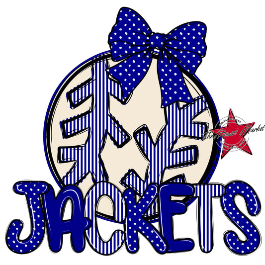 Jackets Baseball-Softball Spirit Design-Blue