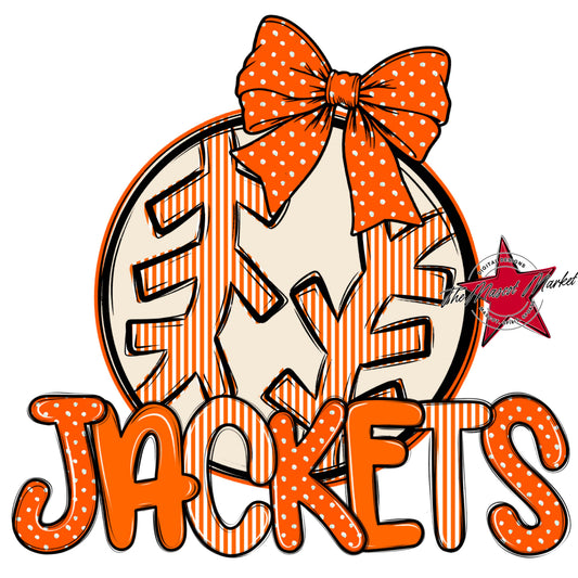 Jackets Baseball-Softball Spirit Design-Orange