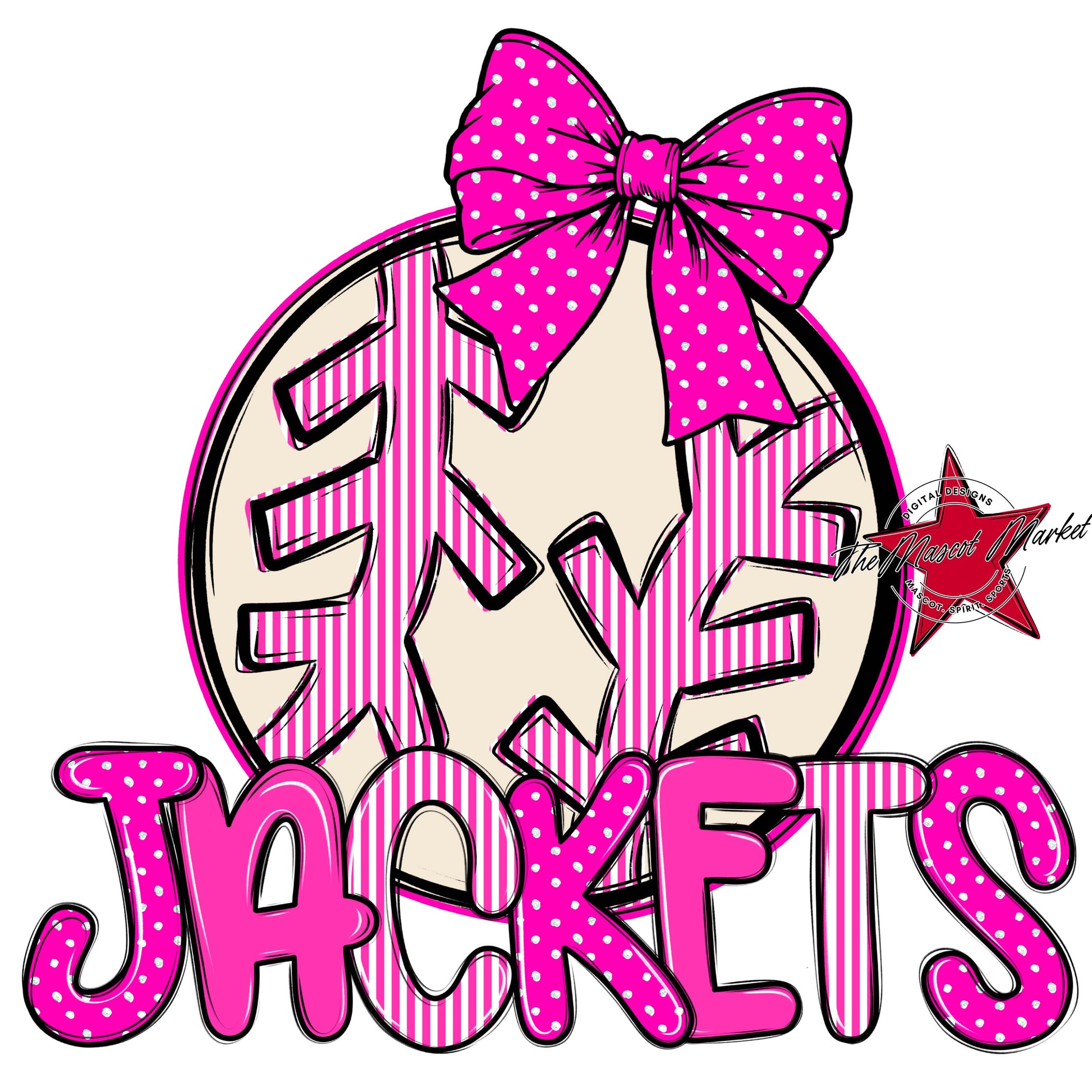 Jackets Baseball-Softball Spirit Design-Pink