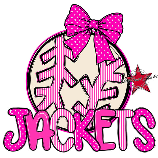 Jackets Baseball-Softball Spirit Design-Pink
