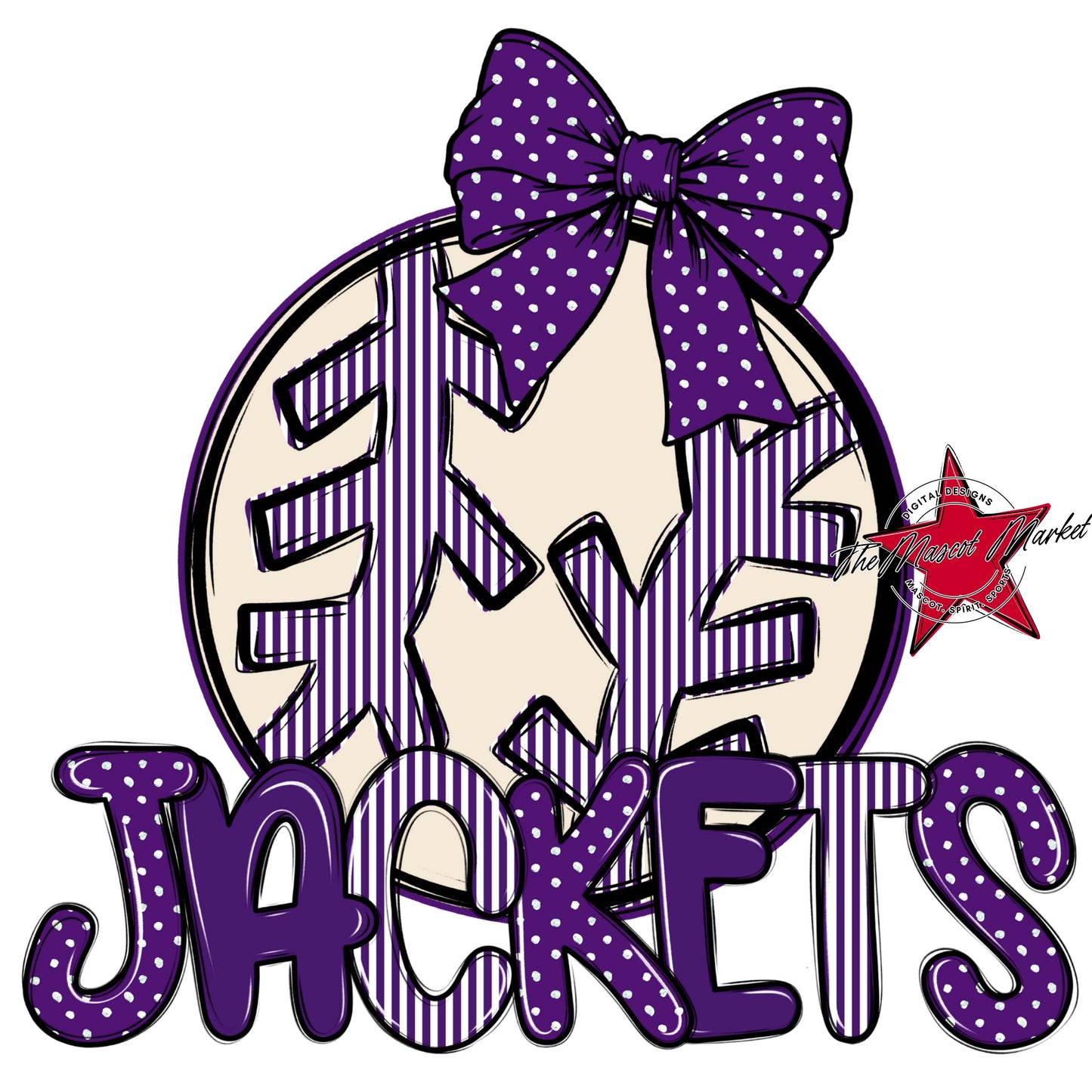 Jackets Baseball-Softball Spirit Design-Purple