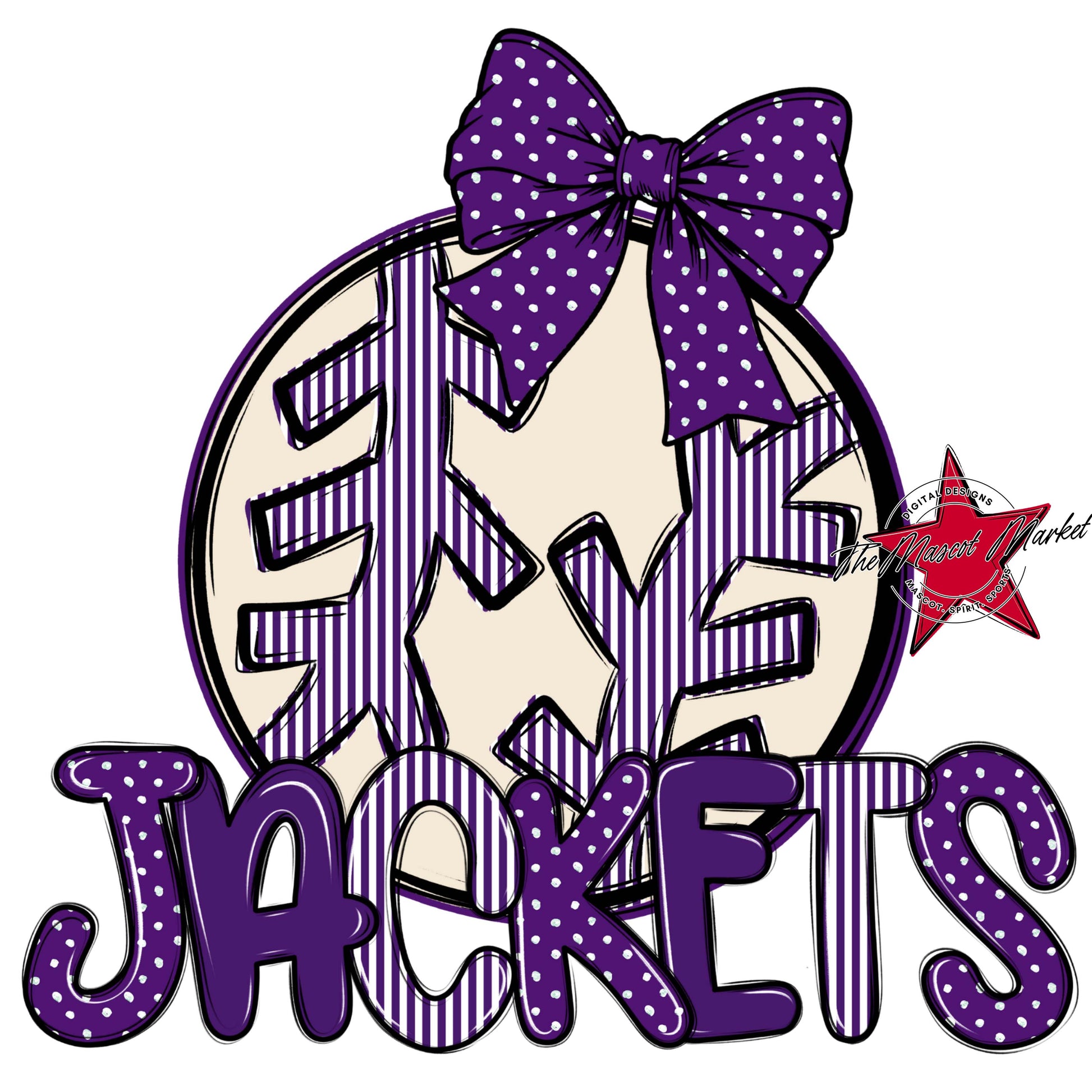 Jackets Baseball-Softball Spirit Design-Purple