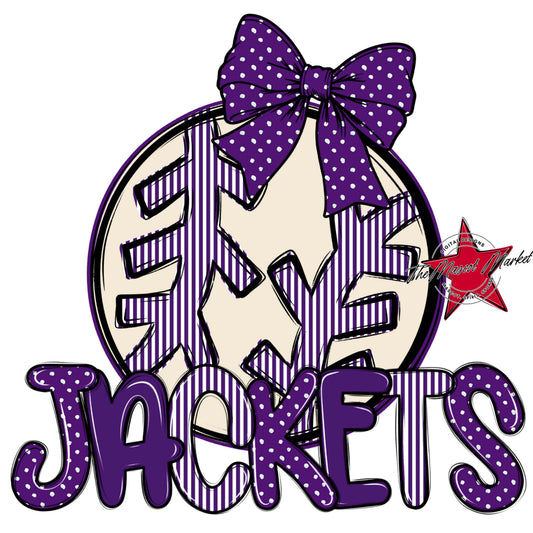 Jackets Baseball-Softball Spirit Design-Purple