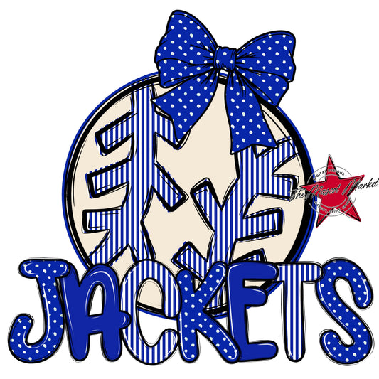 Jackets Baseball-Softball Spirit Design-Royal Blue